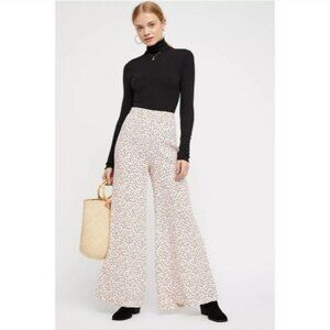 size 10 Free People Easy Peasy cherry print wide leg pants Pink